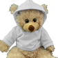 16-Inch White Hoodie for Stuffed Animals – Soft & Cozy Plush Toy Sweatshirt