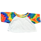 Brown Patches Bear 8 Inch Plush with Tie Dye SpecialTee Outfit