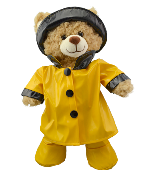 Yellow Rain Slicker w/Hat & Boots 16 Inch