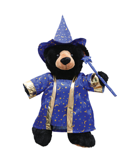 Wizard Costume w/ Wand 8 Inch