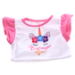 Brown Patches Bear 8 Inch Plush with Birthday Girl Unicorn Tee