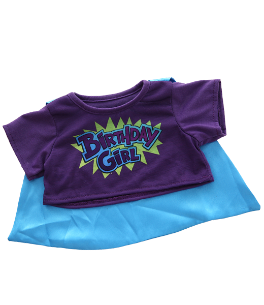 Birthday Hero Girl Tee 16 Inch