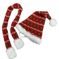 8 Inch Brown Bear Plush with Festive Knit Hat & Scarf – 16 Inch
