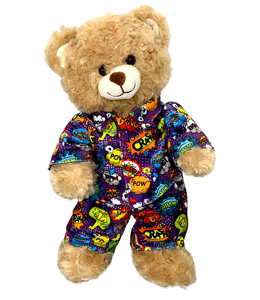 Purple Super Hero PJ's 16 Inch