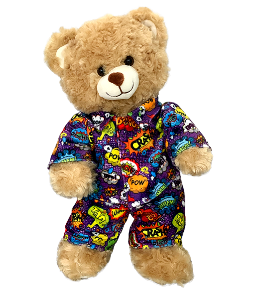 Purple Super Hero PJ's 8 Inch