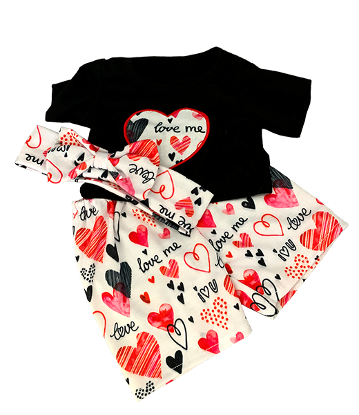 Funky Hearts Outfit 8 Inch