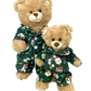 Green Festive Puppies and Kitties PJ's 16 Inch