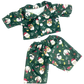 Brown Bear 8 Inch Plush with Green Festive Pets Pajamas