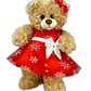 Red Snowflake Dress w/ Hair Bow 16 Inch