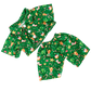 Brown Bear 8 Inch Plush with Green Reindeer Pajamas