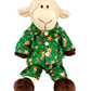 Green Reindeer Pj's 8 Inch