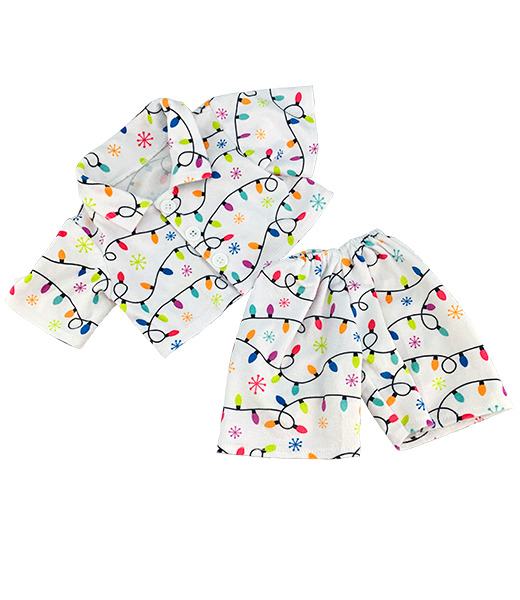 Christmas Lights Pj's 8 Inch