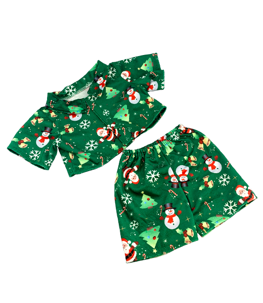 Santa & Snowmen Pj's 8 Inch