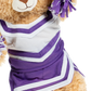 Purple and White Cheer Uniform 16 Inch