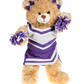 Purple and White Cheer Uniform 16 Inch