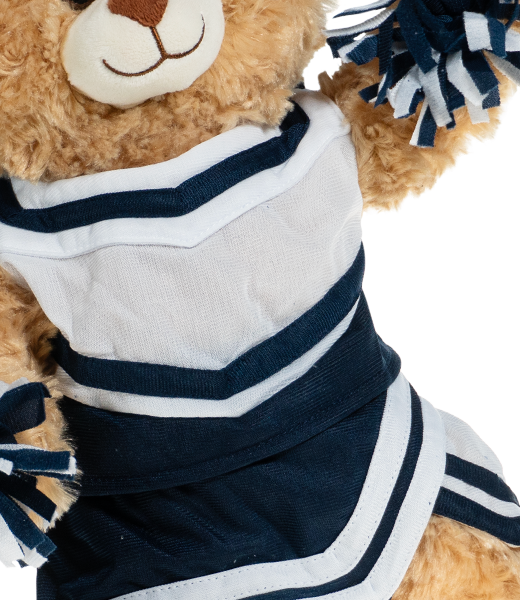 Navy and White Cheer Uniform 16 Inch