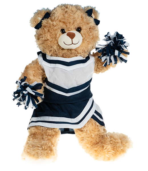 Navy and White Cheer Uniform 16 Inch