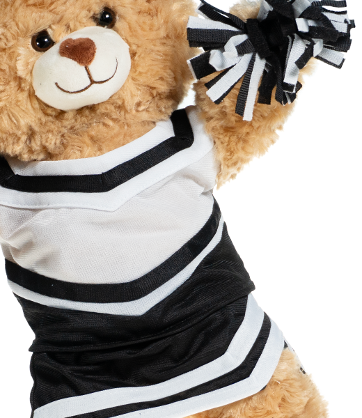 Black and White Cheer Uniform 16 Inch