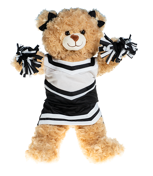 Black and White Cheer Uniform 16 Inch