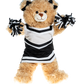 Black and White Cheer Uniform  8 Inch