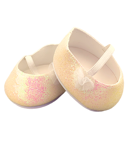 White Sparkle Dress Shoe 16 Inch