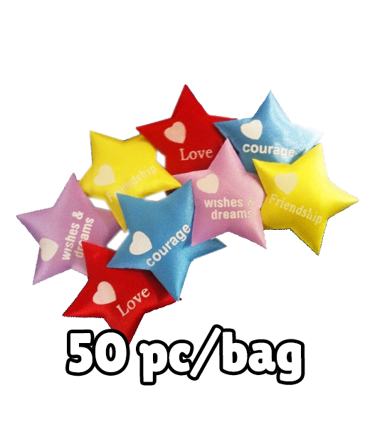 Colorful Star Inserts (50 Qty/Bag)