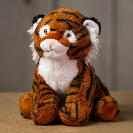 10 Inch Huggy Tiger Plush – Soft Stuffed Animal Toy for Kids & Collectors