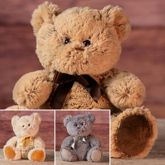 10 Inch Old Time Teddy Trio – Classic Plush Stuffed Animal Gift Set