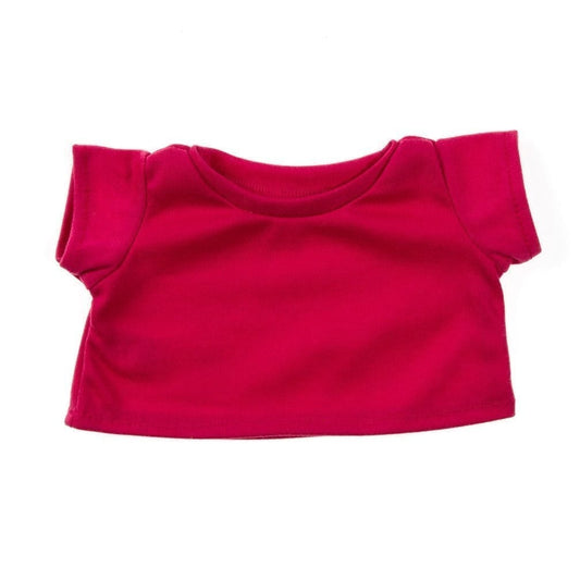 Heliconia Pink T-Shirt – 16 Inch Plush Toy Outfit for Teddy Bears & Stuffed Animals
