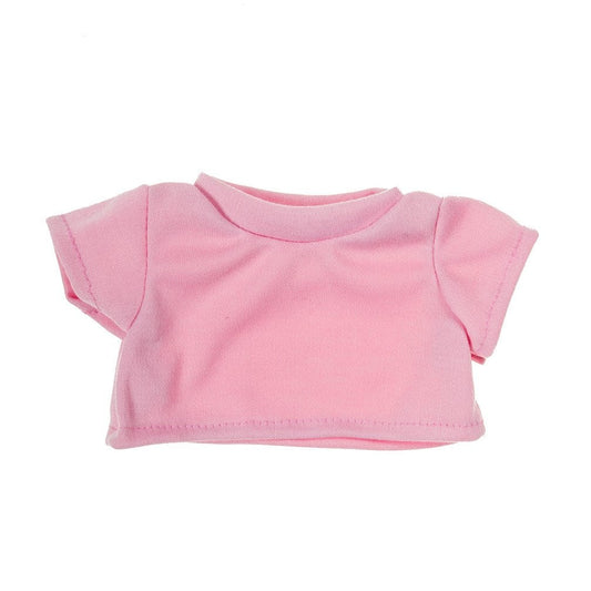 8-Inch Pink T-Shirt for Stuffed Animals - Basic Outfit for 8-Inch Plush Toys