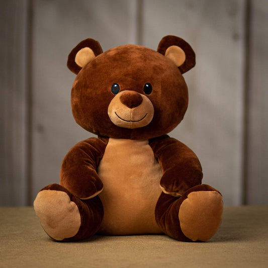 12 Inch Brown Huggy Bear – Soft Plush Stuffed Animal Gift for Kids & Love