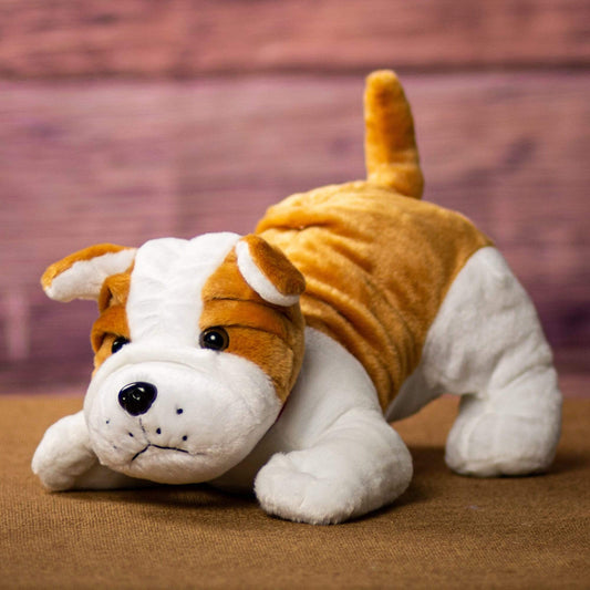 14 Inch Bulldog Plush – Soft Stuffed Dog Toy for Kids & Collectors