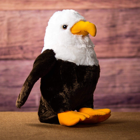 15 Inch Standing Eagle Plush Toy – Large Stuffed Animal for Kids & Collectors
