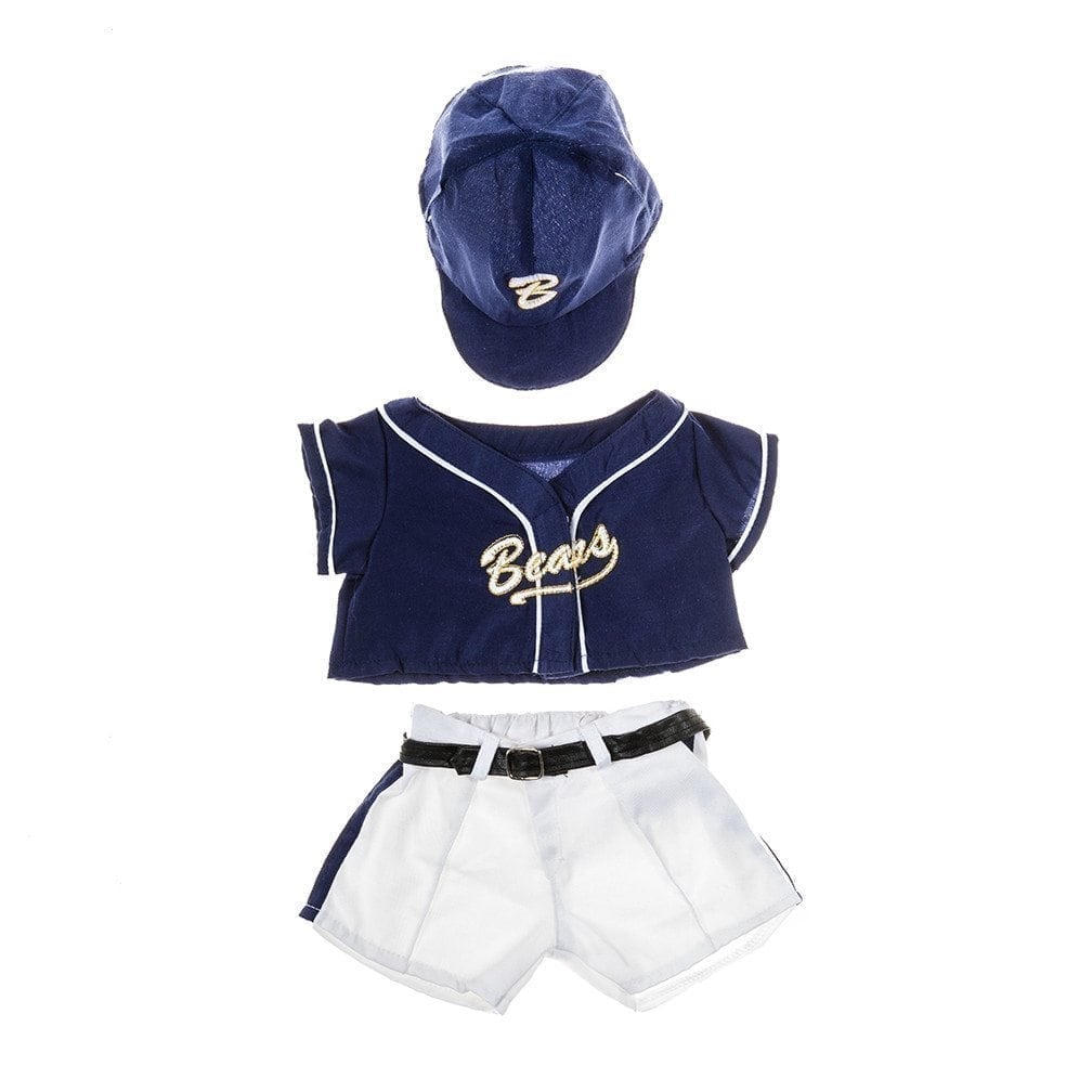 16-inch stuffed toy baseball uniform with jersey, pants, and cap – perfect for teddy bears