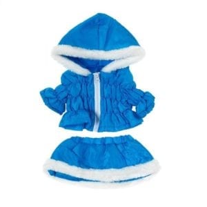 16-Inch Light Blue Parka and Skirt – Winter Outfit for Stuffed Animals