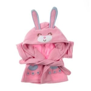 16-Inch Bunny Bathrobe for Kids - Soft Plush Robe