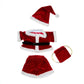 16-Inch Santa Costume for Stuffed Animals – Red & White Holiday Outfit