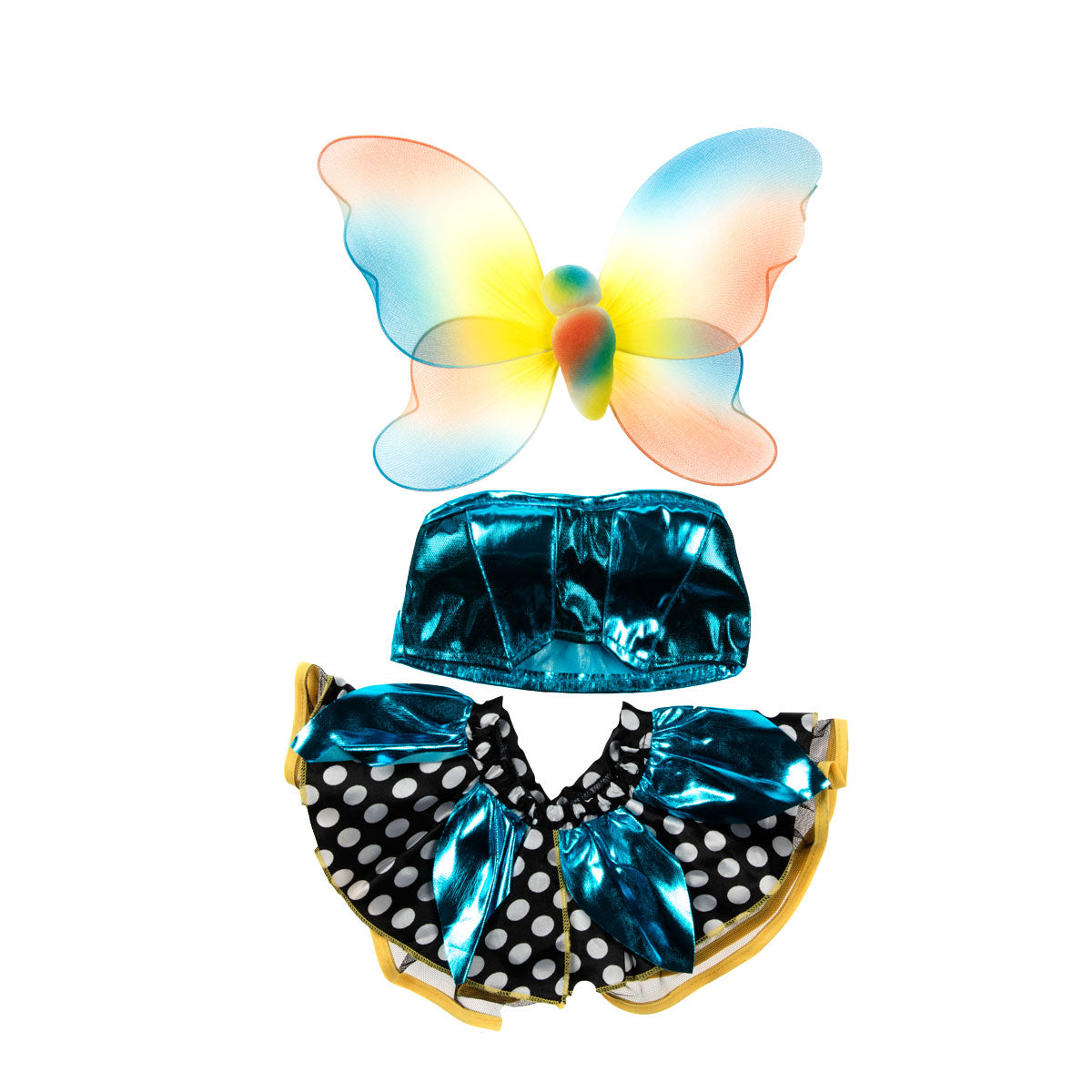 16-Inch Butterfly Costume with Polka Dots - Adorable Doll Outfit