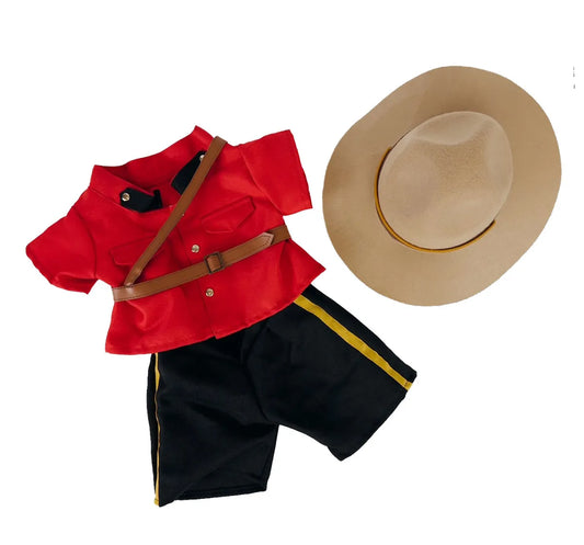Royal Canadian Mounted Police Costume for Plush Toys (16 Inch)