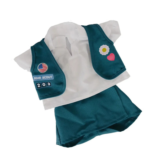 Bear Scout Uniform for Plush Toys (16 Inch) – Cute Stuffed Animal Outfit