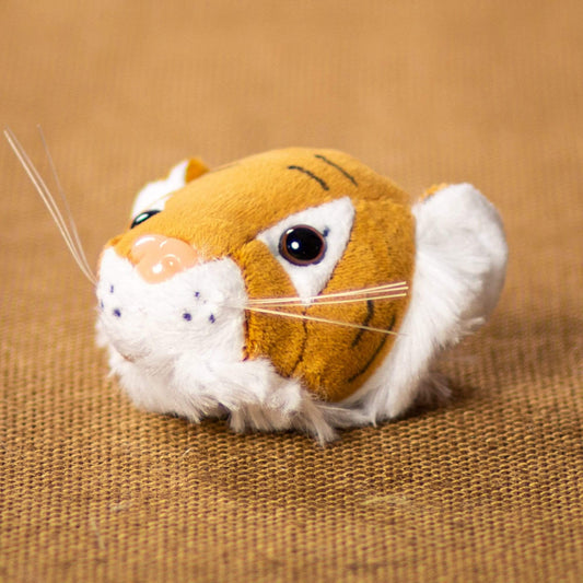 3 Inch Tiger Head Plush – Mini Stuffed Animal Toy for Kids & Collectors