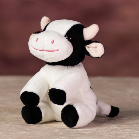 5 Inch Beanpal Cow Plush – Soft & Cuddly Stuffed Animal Toy