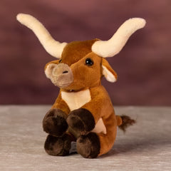 5 Inch Beanpal Longhorn Plush – Mini Stuffed Animal for Kids & Collectors