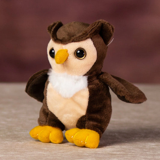 5 Inch Beanpal Owl Plush Toy – Small Stuffed Animal for Kids & Collectors