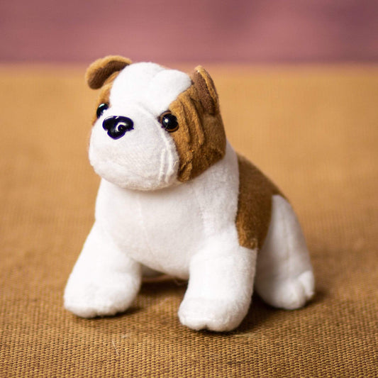 Scruffles 5 Inch Sitting Bulldog Plush – Soft Stuffed Dog Toy for Kids