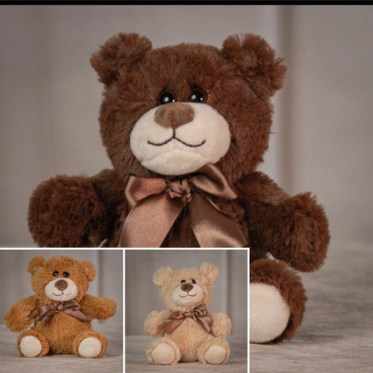 6 Inch Cute Teddy Trio – Small Plush Stuffed Animal Gift Set for Kids