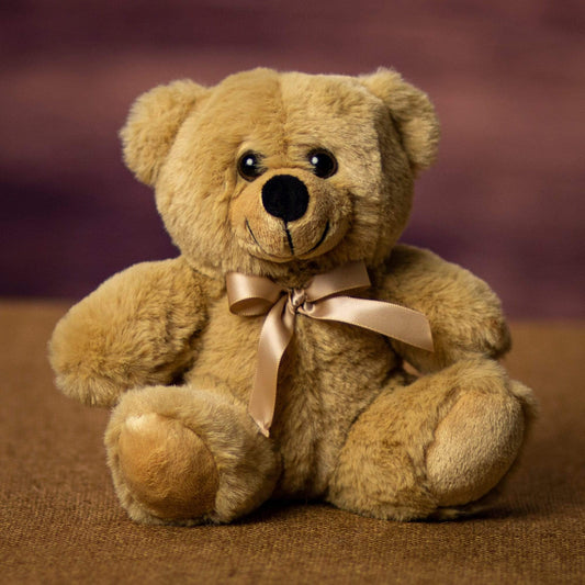 “Sandcastle Beige Colorama Bear Plush Toy 6 Inch – Soft Stuffed Animal”