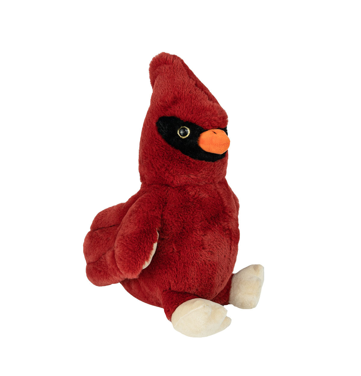 Cuddly and realistic red bird plush toy for kids and collectors