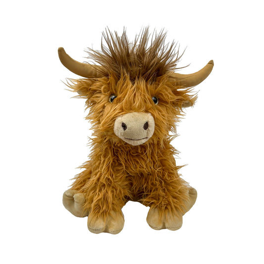 Hazel the Highland Cow for 16 Inch Plush Toys - Cute Shaggy Cow Stuffed Animal.