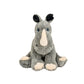 Riley the Rhino 16-inch stuffed toy – soft, gray plush rhino with lifelike details.
